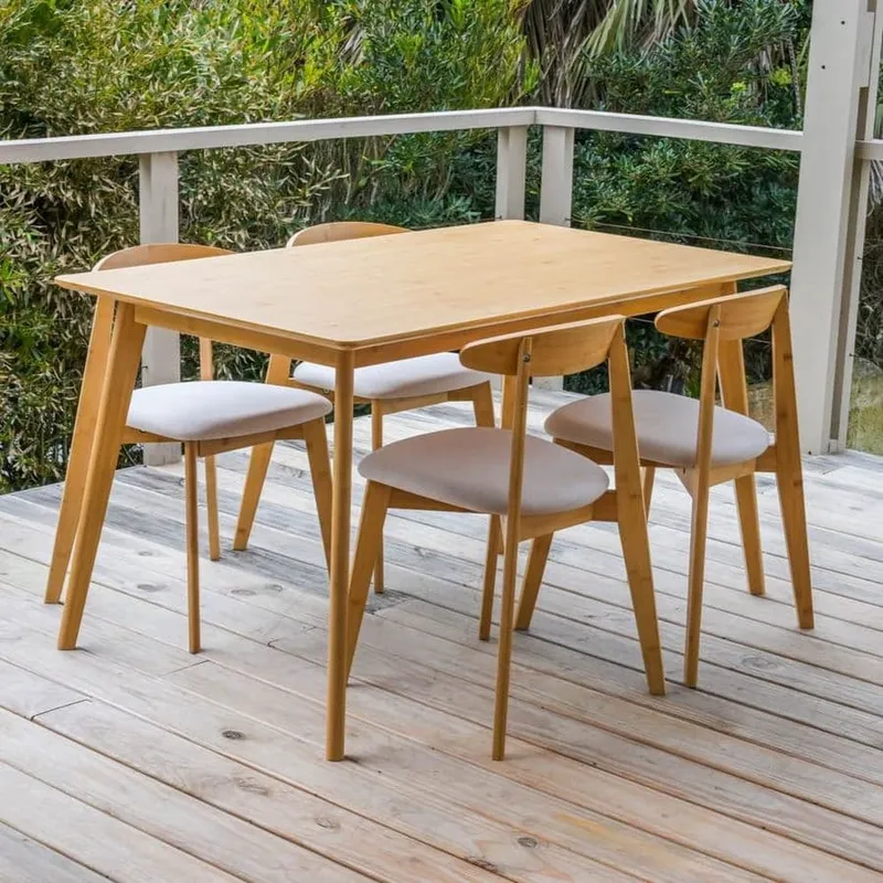 Mesa Livorno en Madera natural - Muebles, Uruguay | Uruguay Bamboo