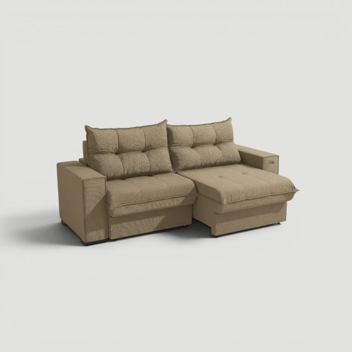Sofa Dorian 236CM - Retractil/Reclinable en Beige - Sillones y sofás, Uruguay | Balton, vista 19