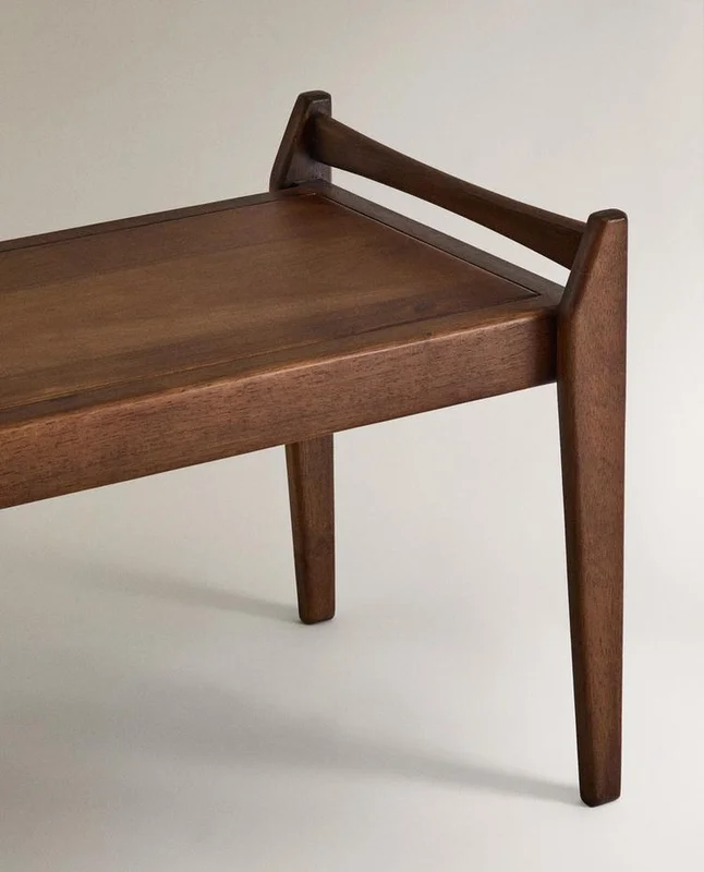 BANCO LARGO MADERA en Madera natural - Butacas, banquetas y puffs, Uruguay | Zara Home, vista 4