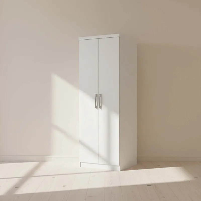 Placard Ropero 2 Puertas Mdp Blanco Multiuso D110 en Blanco - Roperos y placares, Uruguay | Divino