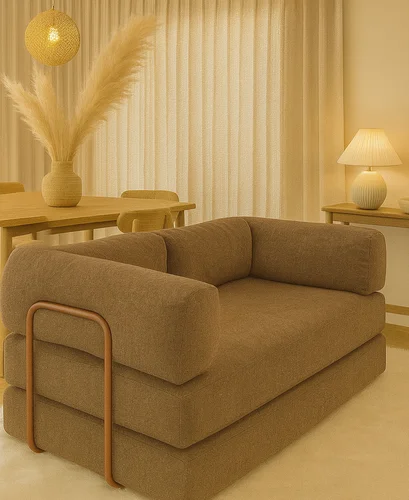Sofá Teddy - Hydroproof (Tonos tierra) en Marrón - Sillones y sofás, Uruguay | Bloop Home, vista 3