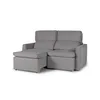 Sofá Santiago (Rebatible) - Tela Microfibra - 2 cuerpos - TC1009 (Plata) en Gris - Sillones y sofás, Uruguay | NYR, vista 3 de 7