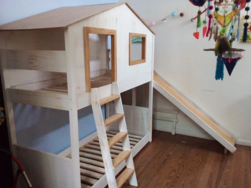 Cama Hawaii en Madera natural - Dormitorio, Uruguay | Treehouse Deco, vista 3