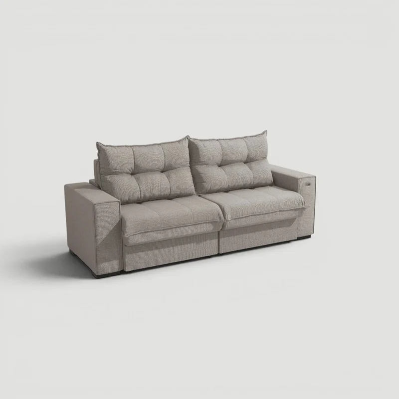 Sofa Dorian 236CM - Retractil/Reclinable en Beige - Sillones y sofás, Uruguay | Balton, vista 8