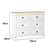 Comoda 6 Cajones Linea Mexicana Cajonera Para Dormitorio E1634 - Cómodas, Uruguay | Lais Muebles, vista 4 de 4