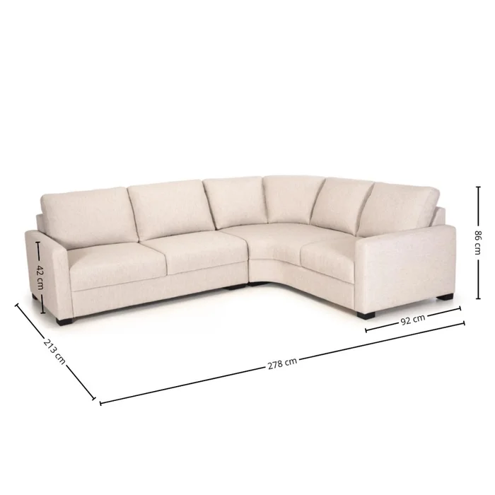 Rinconera Anni - Tela Aquaclean - 3 + Chaise - A fabricar en Beige - Sillones y sofás, Uruguay | Nyr, vista 6