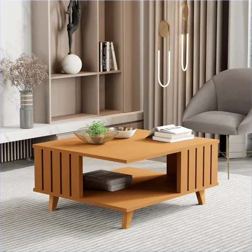 Mesa de centro 70CM Ripado - Listones de Madera - Mesas de living, Uruguay | Balton