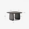Mesa auxiliar Pirita de madera maciza de roble con - acabado negro 70,6 x 70 cm FSC 100% en Negro - Mesas de arrimo, Uruguay | Kavehome, vista 7 de 7