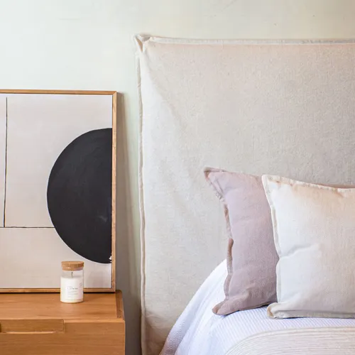 Respaldo con funda doble en Beige - Respaldos de cama, Uruguay | De Arcos