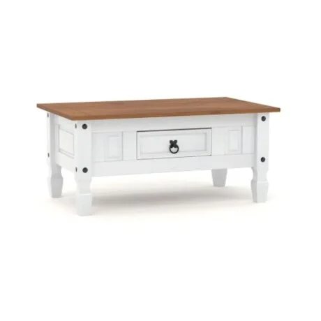 Promo Aparador + Mesa Ratona Linea Naturale - Blanco en Blanco/Roble - Mesas de living, Uruguay | La Cueva Muebles, vista 6