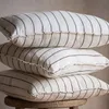 ALMOHADON LINO RAYADO GRIS - 55 X 55 CMS en Gris - Textiles, Uruguay | La Iberica, vista 5 de 5