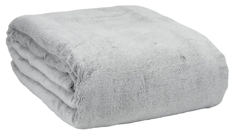 Manta KRATTFIOL fleece 200x220 gris en Gris - Textiles, Uruguay | JYSK