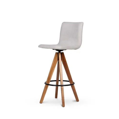 Taburete Yanet 257 - Tela Microfibra - 221 (Greige) en Beige - Butacas, banquetas y puffs, Uruguay | NYR