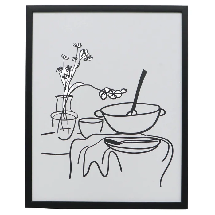 Cuadro Spaghetti I, 40 Blanco Papel Wi242005a en Blanco - Decoración de pared, Uruguay | Divino