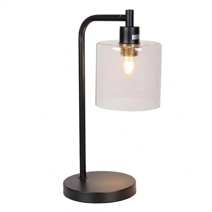 Metal y vidrio Blanco Lámpara de mesa ml en Negro - Lámparas de mesa, Uruguay | Le Blanc, vista 2