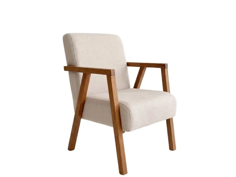 Butaca CLARA - Beige en Beige - Butacas, banquetas y puffs, Uruguay | Finkel