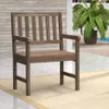Banco de jardin 1 cuerpo Linea Naturale en Madera natural - Muebles para el exterior, Uruguay | La Cueva Muebles, vista 3 de 4