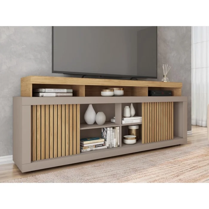 Rack Aegon 1.80 en Gris - Muebles para TV, Uruguay | Albanés