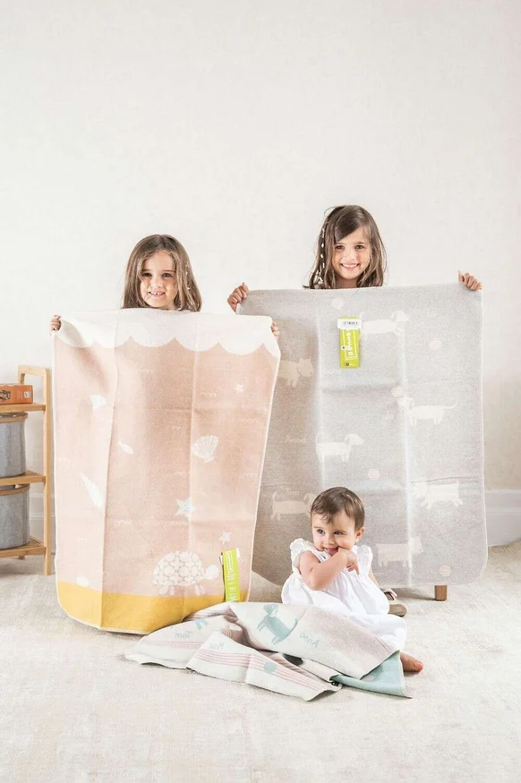 MANTA AUSTRIACA KIDS - SEA - ROSE en Rosa - Textiles, Uruguay | La Iberica, vista 2