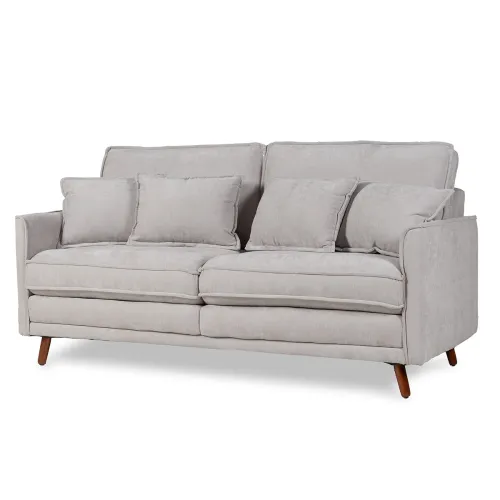 Sofá Realeza - Tela Microfibra - 2 cuerpos - 12073 (Greige) en Beige - Sillones y sofás, Uruguay | NYR