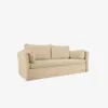 Sofá cama Tanit - beige y patas de madera maciza de haya con acabado natural 210 cm en Beige - Sillones y sofás, Uruguay | Kavehome, vista 1 de 9