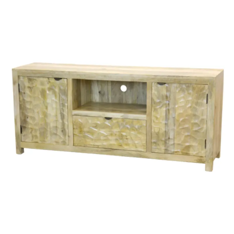 R151T Rack 160x40x70 en Madera natural - Muebles para TV, Uruguay | Victoriana