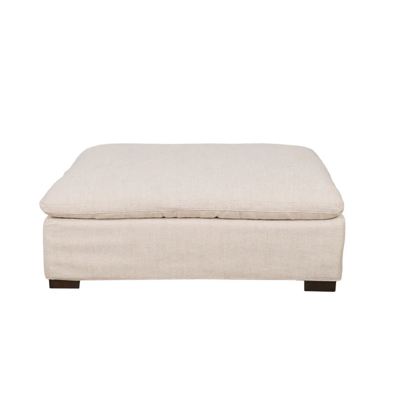 Sofá C/chaise Y Fundas Desmontables 3 Cuerpos Tela-premium Natural-beige Moma Natural en Madera natural - Sillones y sofás, Uruguay | Divino, vista 6