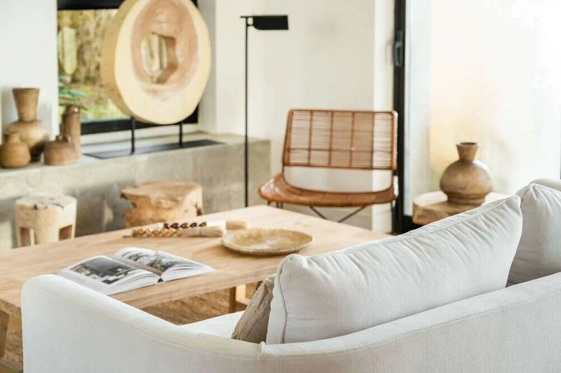 SILLON GINEBRA CURVO - LINO ANTIMANCHAS en Blanco - Sillones y sofás, Uruguay | La Iberica, vista 3