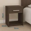Respaldo de Sommier C / 2 Mesas de Luz - Tabaco - MDP - FE en Marrón - Dormitorio, Uruguay | Mulata, vista 5 de 5