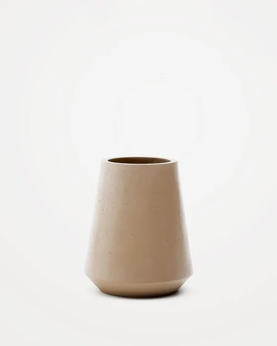 Macetero Calun de cemento beige Ø 50 cm en Beige - Muebles para el exterior, Uruguay | Kavehome
