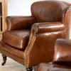 BERGERE CUERO ITALIANO ENVEJECIDO CON TACHAS - Sillones y sofás, Uruguay | La Iberica, vista 15 de 18