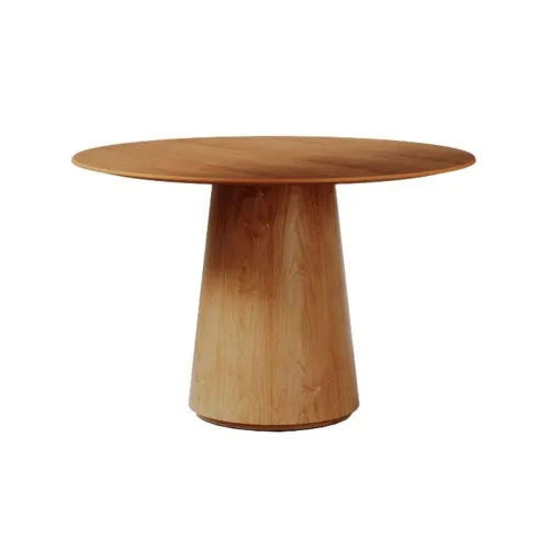 Mesa de Comedor Zara - Redonda - 120 - Canela en Marrón - Mesas de comedor, Uruguay | NYR