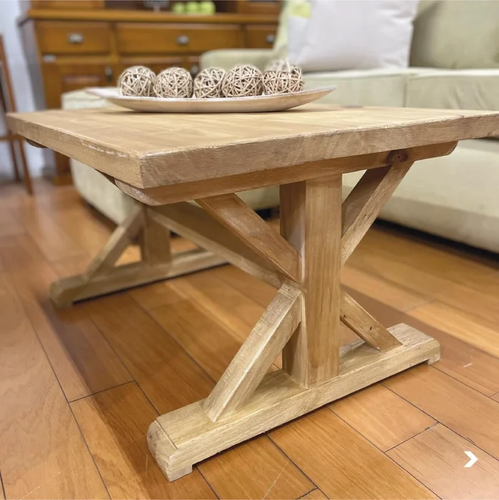 Mesa de living rustica 90cm — Serra Amoblamientos en Madera natural - Mesas de living, Uruguay | Serra Amoblamientos, vista 2