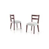 SILLA BAJA - LACA BLANCA - TELA BEIGE RUSTICA CON RAYAS en Multicolor - Sillas, Uruguay | Champagne Home, vista 5 de 5