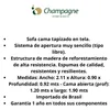 SOFA CAMA NORDICO TELA CLARA - ALMOHADONES BEIGE -PRODUCTO CON DETALLES - OUTLET en Blanco - Sillones y sofás, Uruguay | Champagne Home, vista 5 de 5