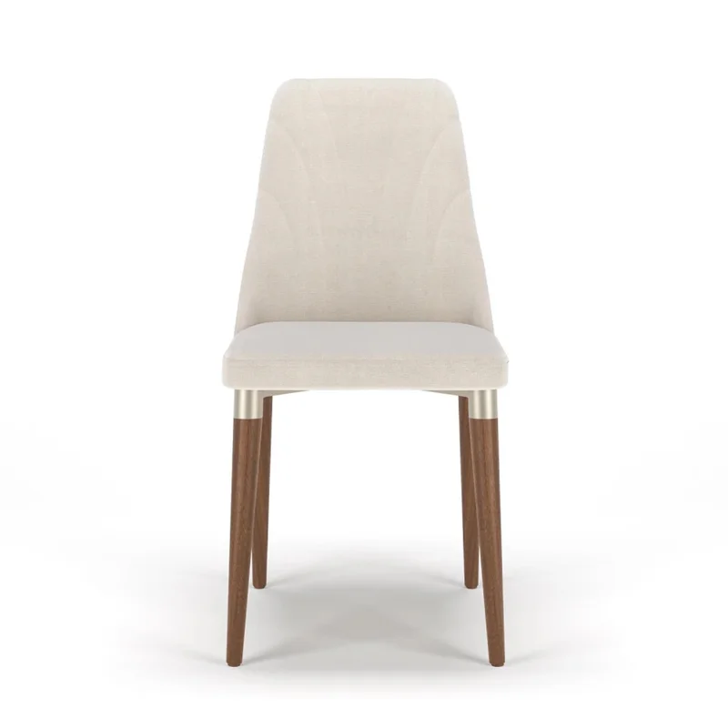 Silla De Comedor Mdf-y-madera Natural-beige Loren en Beige - Sillas, Uruguay | Divino, vista 4