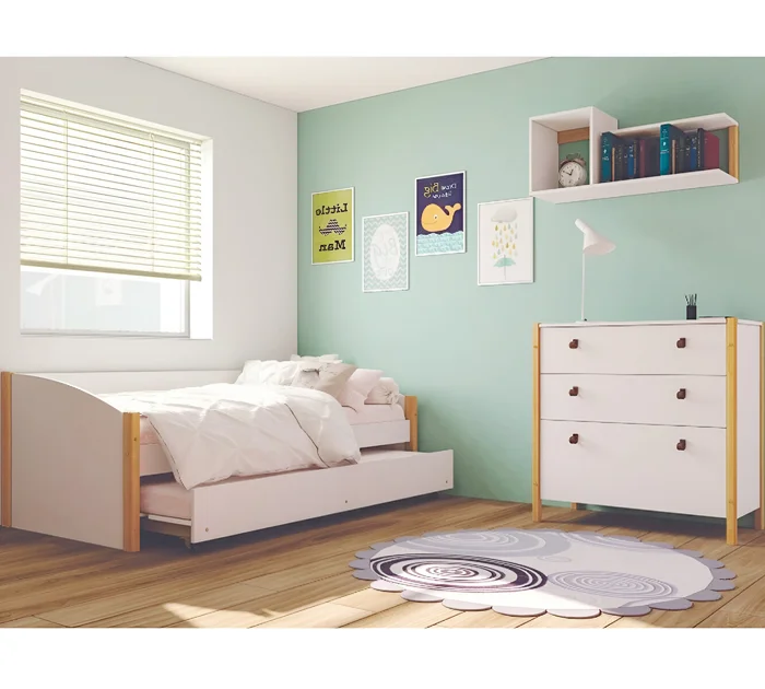 Cama Marinera 1 Plaza - Linea Juvenil en Blanco - Dormitorio, Uruguay | Rústico Hogar, vista 2