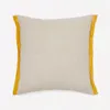 Almohadón Suerta 100% lino beige - y mostaza 45 x 45 cm en Amarillo - Textiles, Uruguay | Kavehome, vista 1 de 5