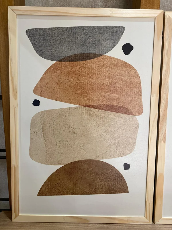 Kit 3 Cuadros - Abstracto Celeste - 40 x 60 en Multicolor - Decoración de pared, Uruguay | Berna Home, vista 6