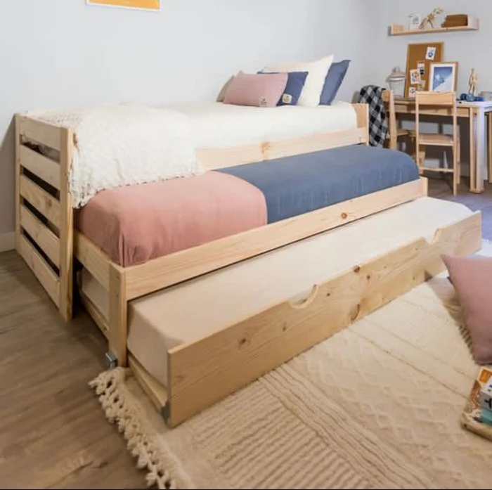 Cama Dalta en Madera natural - Dormitorio, Uruguay | Treehouse Deco, vista 3