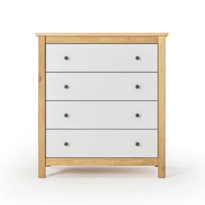 Cómoda 4 Cajones - Línea Maden - Blanco en Blanco - Cómodas, Uruguay | Ecowood, vista 4
