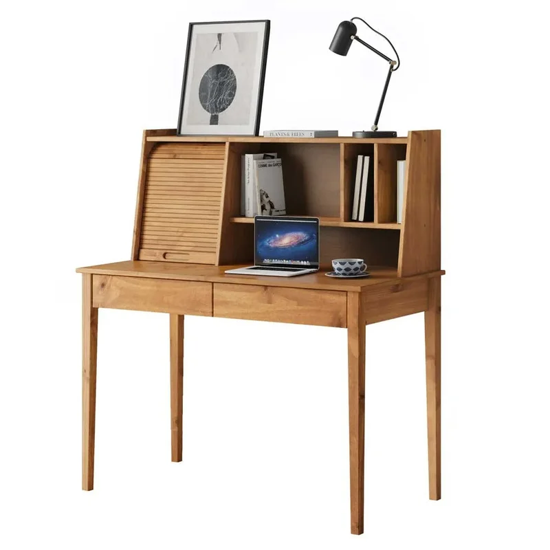 Escritorio Alice 110CM 2 Cajones - Madera Maciza en Madera natural - Escritorios, Uruguay | Balton, vista 12
