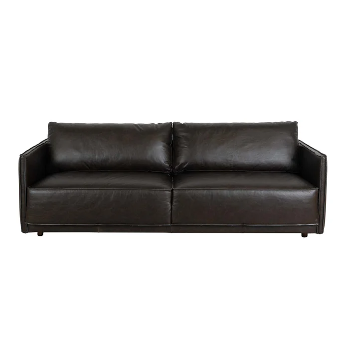 Sillón 3 Cuerpos Cuero-100-natural Negro Romeo en Negro - Sillones y sofás, Uruguay | Divino, vista 3