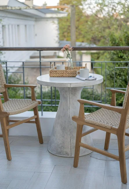 MESA COMEDOR COFRU CEMENTO REDONDA  en Gris - Muebles para el exterior, Uruguay | Masinfinito Casa, vista 2