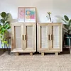 Mini alacena con esterilla natural en Madera natural - Aparadores y recibidores, Uruguay | Decoramuss, vista 1 de 5