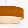 Lámpara de techo Bianella de algodón - y pana mostaza Ø 40 cm en Amarillo - Lámparas colgantes, Uruguay | Kavehome, vista 5 de 6