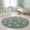 ALFOMBRA REDONDA POP 100CM CELESTE ESTRELLAS - Textiles, Uruguay | Decohogar, vista 2 de 2