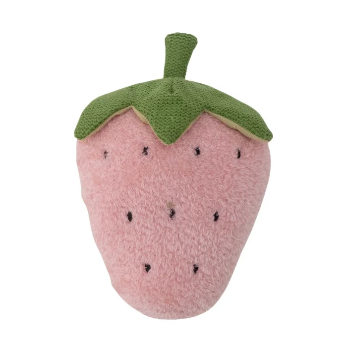 Almohadón Sonajero Poliester Rosa Frutilla Kids en Rosa - Textiles, Uruguay | Divino