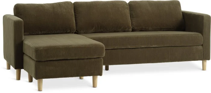 Sofá FALSLEV chaise longue verde oliva en Verde oliva - Sillones y sofás, Uruguay | JYSK