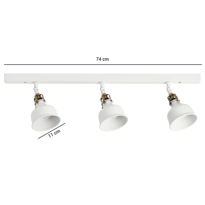 Lámpara De Techo Oxford Triple Blanco en Blanco - Lámparas colgantes, Uruguay | Serlux, vista 4